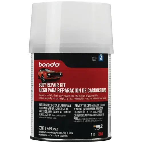 3M 310 310 Body Repair Kit Can, Liquid, Pungent Styrene, Slight Ester Red