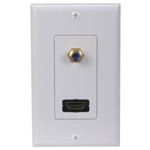 HDMI F Connector Wall Plate