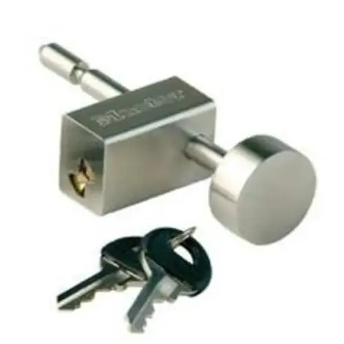 Coupler Latch Lock, 9/16 to 2-3/4 in OAL, Stainless Steel