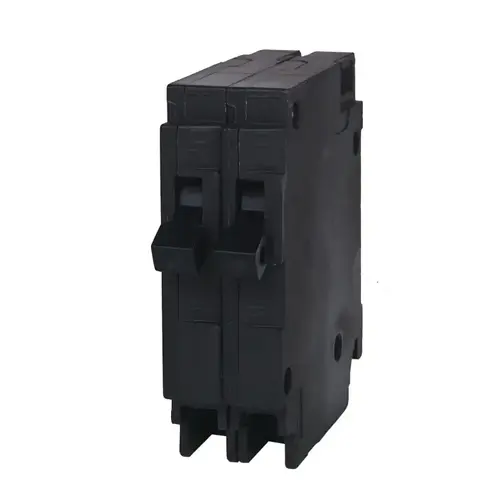 (1) 15 Amp and (1) 20 Amp Single Pole Type MH-T Tandem Circuit Breaker Black