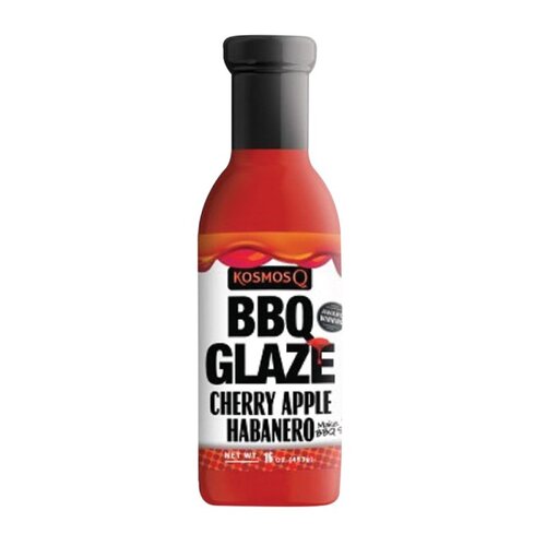 BBQ GLAZE KOS-CAH-BBQ-GLAZE-15X1 BBQ Sauce, Cherry Apple Habanero, 16 oz Bottle