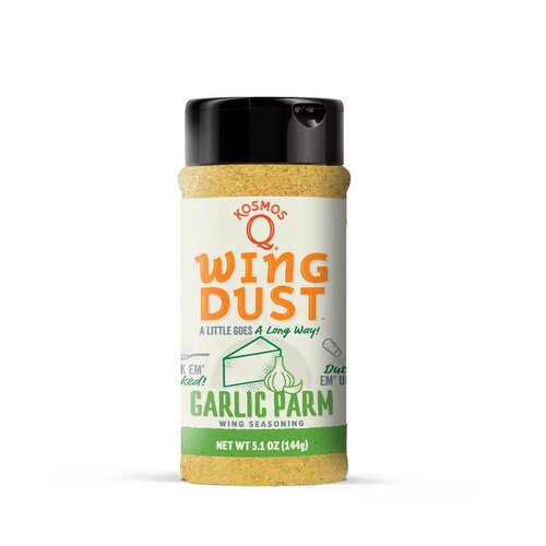 Wing Dust Wing Seasoning, Garlic Parm, 5 oz, Bag