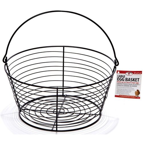 Little Giant EB13 Egg Basket For Game Birds/Poultry Black