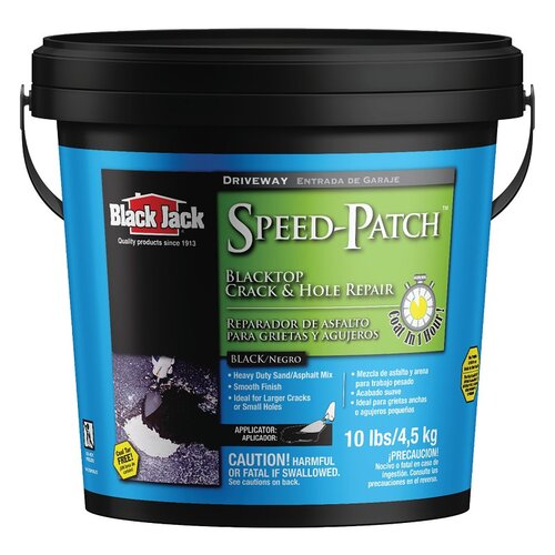 Black Jack 6460-9-20 Driveway Sealer Speed-Patch Matte Black Water-Based Latex 10 lb Black