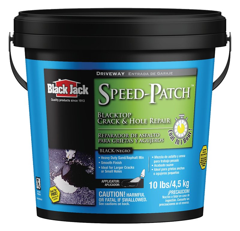 Black Jack 6460-9-20 Driveway Sealer Speed-Patch Matte Black Water-Based Latex 10 lb Black