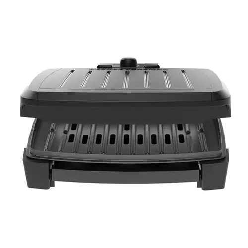 George Foreman GRECV075B Indoor Grill Submersible Black Plastic Nonstick Surface 75" Black