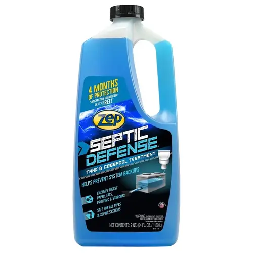 Septic System Treatment, Liquid, Blue/Green, 64 oz