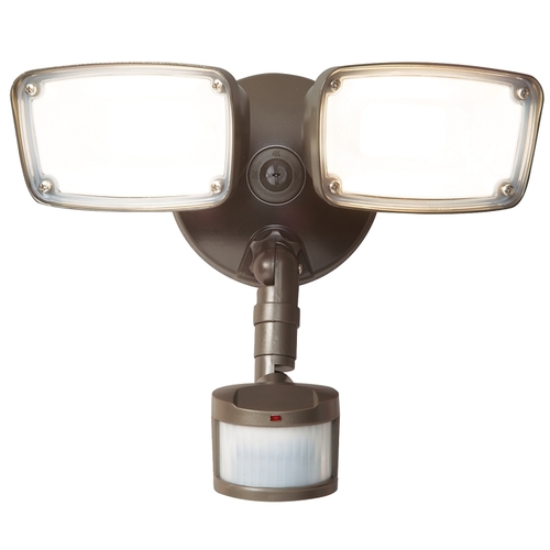 LED Smart Lights. Motion-Activated, Dual Head, Bronze