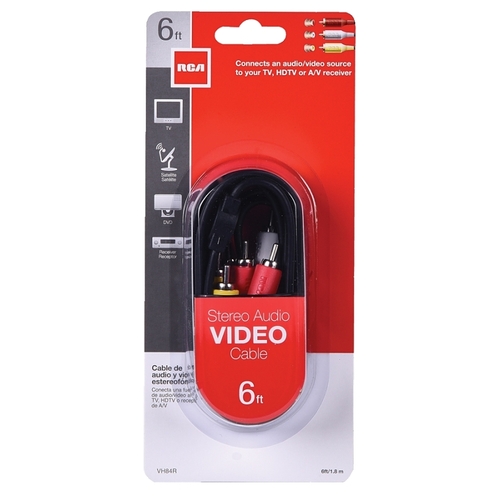 VH84R Dubbing Cable, Black Sheath, 6 ft L