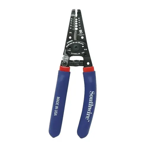 Wire Stripper 10-18 Solid and 12-20 Stranded AWG Blue