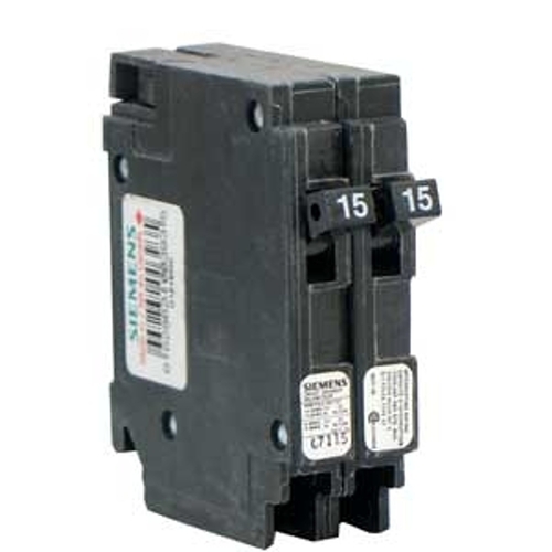 Siemens Q1515NC Circuit Breaker, QT, 15 A, 1-Pole, 120 V, Thermal Magnetic Trip, Plug-In Mounting