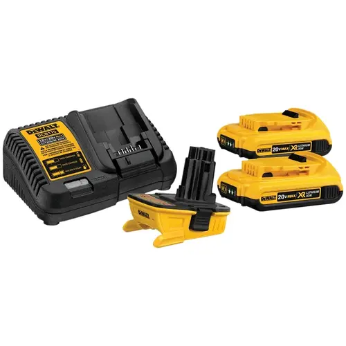Battery Adapter Kit, 18 to 20 V Input, 2 Ah, Battery Included: Yes