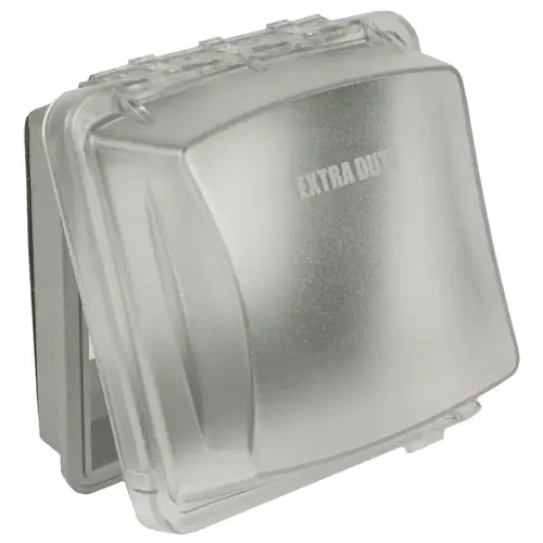 MM2420C Box Cover, 3.07 in L, 5.43 in W, Polycarbonate, Clear