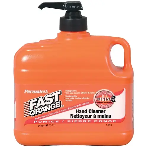 Fast Orange Pumice Orange Citrus Hand Cleaner, 1/2 Gal. White