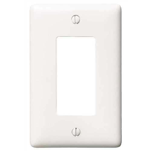 1-Gang Decorator Wall Plate, White