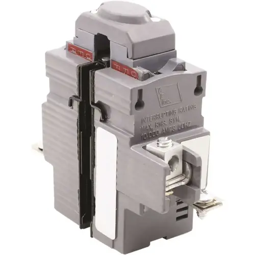 New UBIP 20 Amp 2-Pole Pushmatic Replacement Circuit Breaker Black
