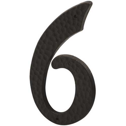 3 in. Black Plastic House Number 9 with Nails