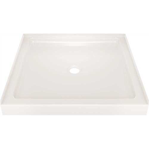 Delta 40054 Classic 400 36 in. x 36 in. Single Threshold Alcove Shower Base in High Gloss White