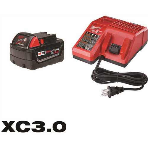 M18 18-Volt 3.0Ah Battery with Multi-Voltage Charger Starter Kit