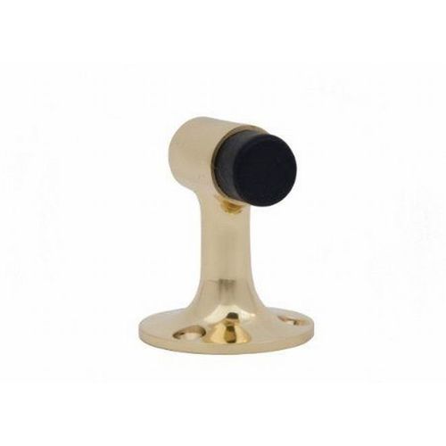 FS448 Floor Stop - Drywall/Wood, Bright Polished Brass