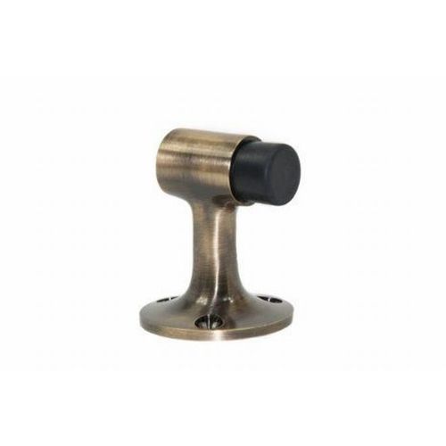 Heavy Duty Floor Stop with Wood Mounting Satin Brass Finish