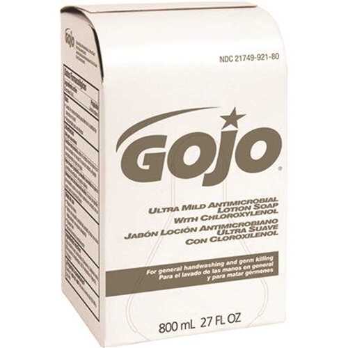 GOJO 9212 Lotion Soap 800 ml Ultra Mild with Chloroxylenol Refill White