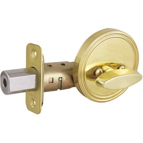 Defiant D274 1-sided Keyless Polished Brass Deadbolt