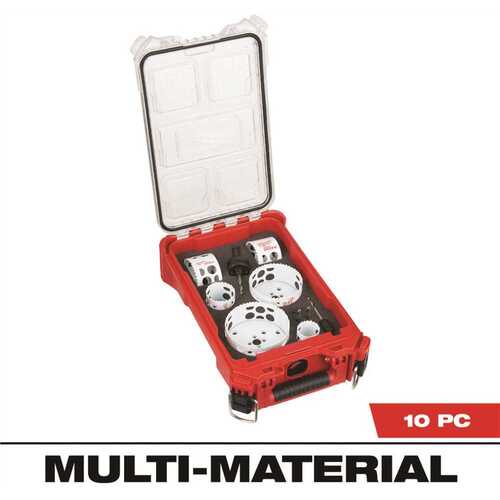 Milwaukee 49-22-5606 Hole Dozer Bi-Metal General Purpose Hole Saw Set with PACKOUT Compact Organizer