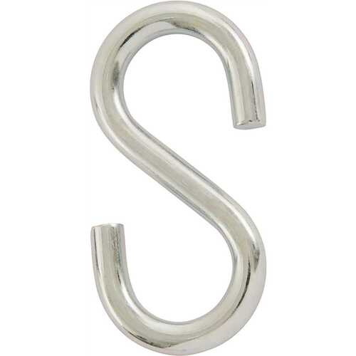 3/16 in. Zinc-Plated S-Hook Metallic - pack of 20