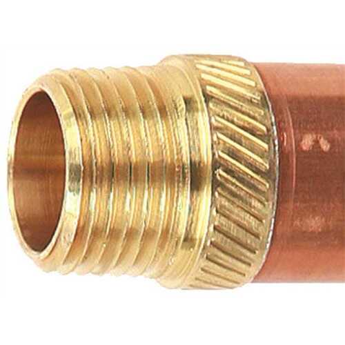 WOODFORD MFG. 19CP-10 1/2 in. x 1/2 in. Brass Sweat x MPT x 10 in. L Freeze-Resistant Anti-Rupture Sillcock Valve