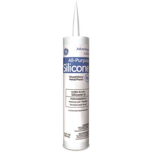 GE 2709056 Silicone Advantage Caulk 10.1 oz All Purpose Sealant Clear