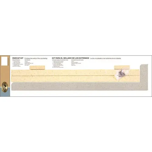 5-5/16 in. 25-1/4 in. Laminate Endcap Kit in Sea Salt with Waterfall Edge