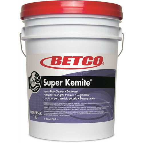 Betco 1030500 Super Kemite 5 Gal. Pail Heavy-Duty Cleaner/Degreaser
