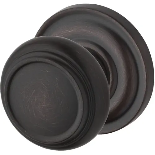 Half Dummy Traditional Knob and Traditional Round Rose Venetian Bronze Finish