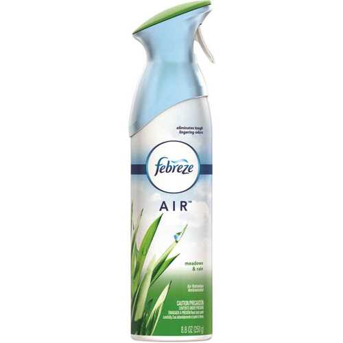 Air Freshener, 8.8 oz Aerosol Can, Meadows and Rain Clear Yellow