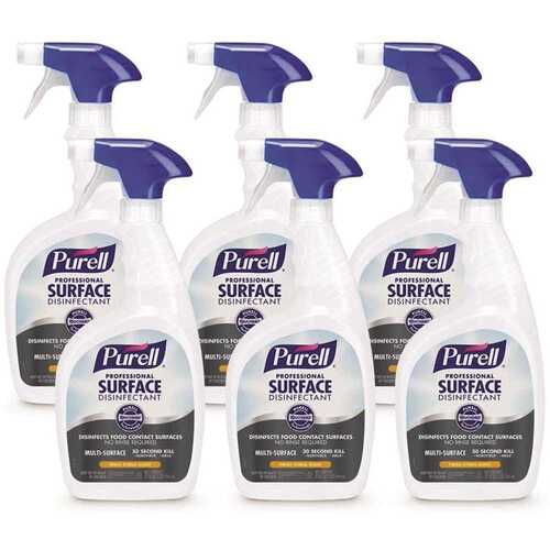 PURELL 3342-06 Professional 32 oz. Citrus Scent Surface Disinfectant Spray - pack of 6