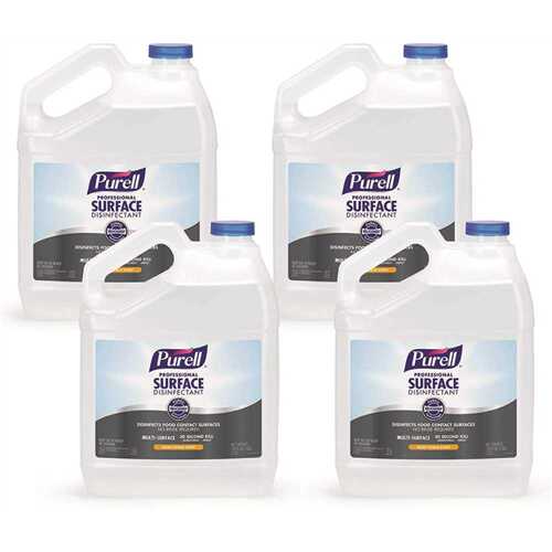 PURELL 4342-04 PROFESSIONAL SURFACE DISINFECTANT, 128 FL. OZ., GALLON - pack of 4