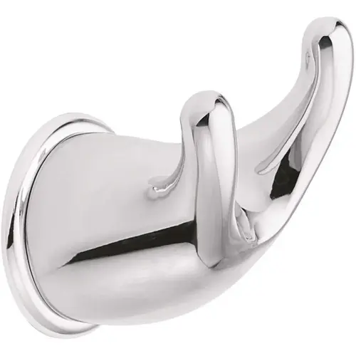 Mason Double Robe Hook Bright Chrome Finish