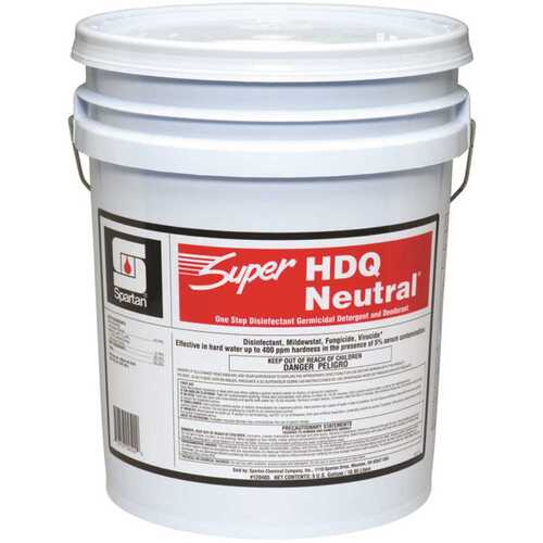 Super HDQ Neutral 5 Gallon One Step Cleaner/Disinfectant Green