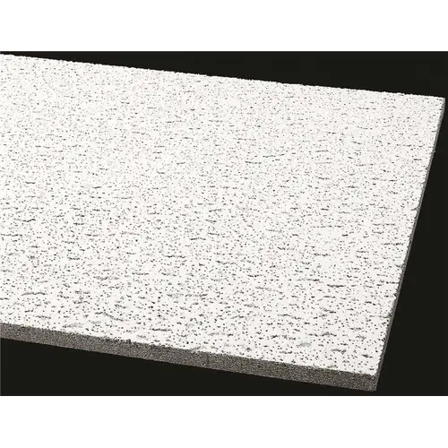 Fissured 2 ft. x 4 ft. Square Lay-In Ceiling Tile (96 sq. ft. / Case) White - pack of 12