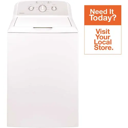 3.8 cu. ft. Top Load Washer with Stainless Steel Basket in White