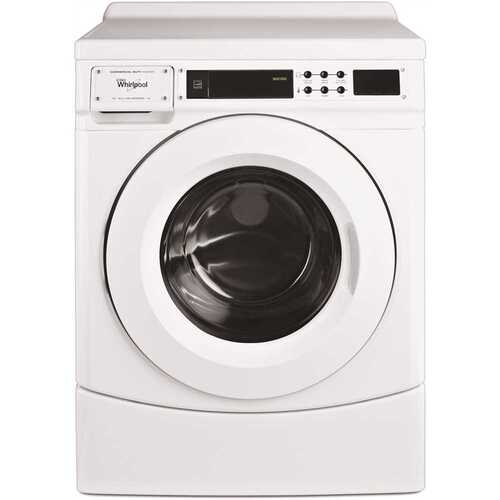 Whirlpool CHW9160GW 3.1 cu. ft. High-Efficiency White Front Load Commercial Washing Machine