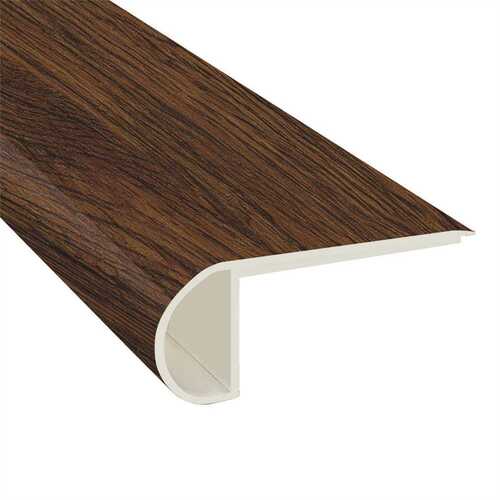 A&A Surfaces LVR6520-0017-FS Antique Mahogany 3/4 in. T x 2.75 in. W x 94 in. L Stair Nose Vinyl Molding