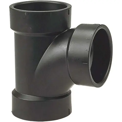 VPC 33-LN400-020LB 2 in. ABS Plastic DWV San Tee Fitting Black