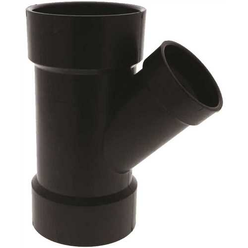 3 in. x 3 in. x 2 in. ABS Plastic DWV 45-Degree All Hub Reducing Wye Fitting