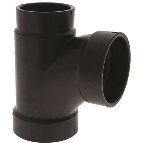 2 in. x 1-1/2 in. x 2 in. ABS Plastic DWV All Hub Sanitary Tee Fitting