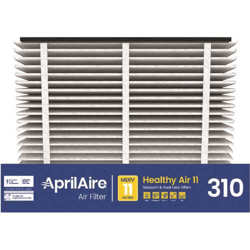 Aprilaire 310 20 in. x 20 in. x 4 in. 310 Air Cleaner Filter MERV 11 for Whole-House Air Purifier Models 1310, 2310, 3310, and 4300
