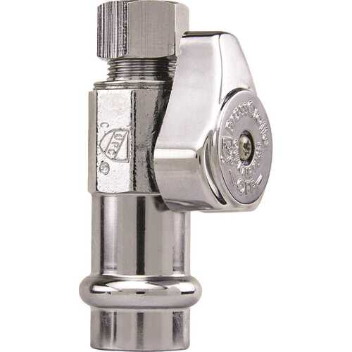 1/4" Turn Straight Valve 1/2" Nominal Connect Inlet X 3/8" OD Outlet