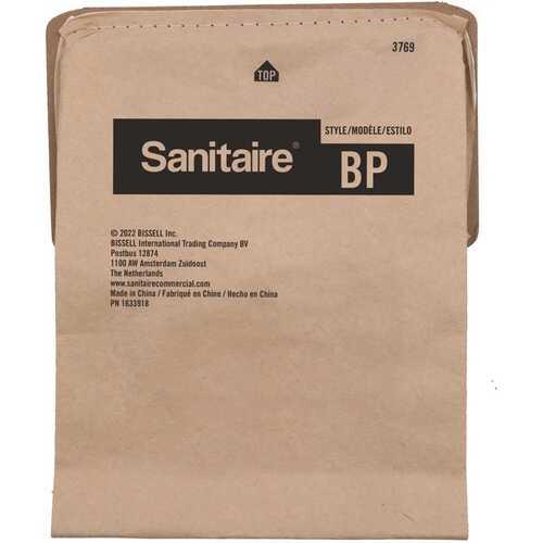 Bp Style Bag Replacement For Sc580 5ct 4qt