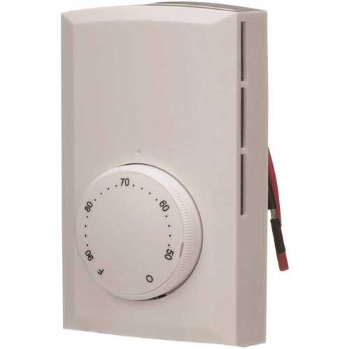 T522 Mechanical Double Pole Wall Thermostat, 22a, White